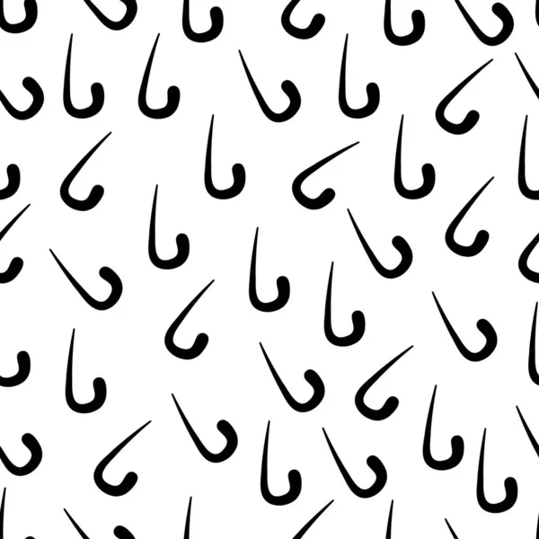 Sömlös Bakgrund Doodle Hook Konsistens För Design Illustration — Stockfoto