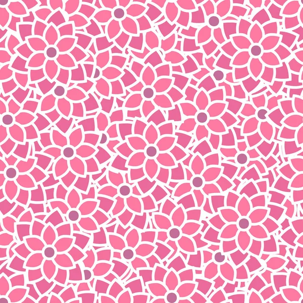 Naadloze Achtergrond Roze Bloem Abstractie Textuur Voor Design Illustratie — Stockfoto