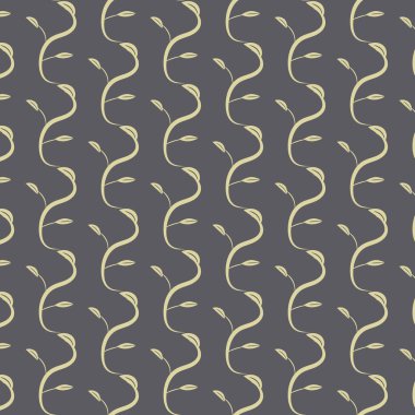 Kusursuz desen, tek renk yapraklı çizgiler. Geçmişi ve dokuları için. Görüntü.