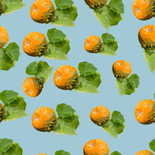 Calabaza Naranja Con Hoja Verde Patrón Sin Costuras Para Diseño — Foto de Stock