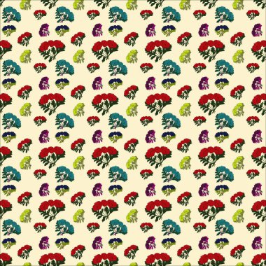 Kusursuz bir arka plan, kırmızı gelincikler, buket. Tasarım için doku. Görüntü.