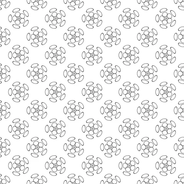Απρόσκοπτη Φόντο Γραμμικό Λουλούδι Υφή Για Σχεδιασμό Εικονογράφηση — Φωτογραφία Αρχείου