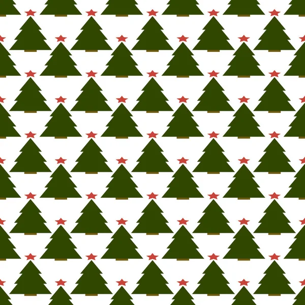 无缝隙的背景 圣诞树上的星星 用于设计的纹理 说明1 — 图库照片