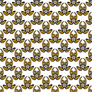 Kusursuz bir arka plan, sarı desenli. Tasarım için doku. Görüntü.