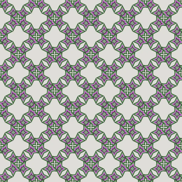 Naadloze Achtergrond Abstractie Ster Groen Patroon Textuur Voor Design Illustratie — Stockfoto