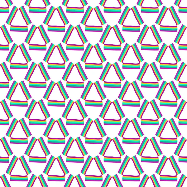 Naadloze Achtergrond Strepen Driehoek Patroon Textuur Voor Design Illustratie — Stockfoto