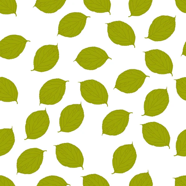 无缝隙的背景绿叶用于设计的纹理 图例层 — 图库照片