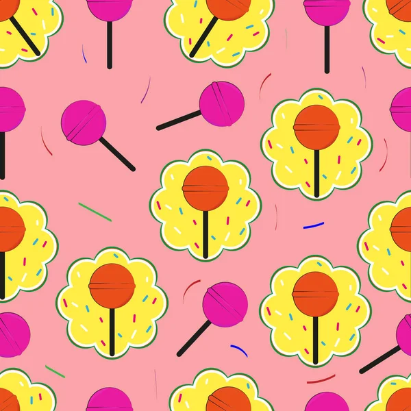 Lollipop Model Fără Sudură Pentru Design Ilustrație — Fotografie, imagine de stoc