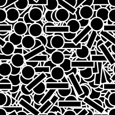 Kusursuz bir arka plan, siyah daire soyutlaması. Tasarım için doku. Görüntü.