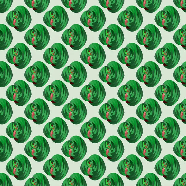 Seamless Background Pattern Green Texture Design Illustration — Stock Photo, Image