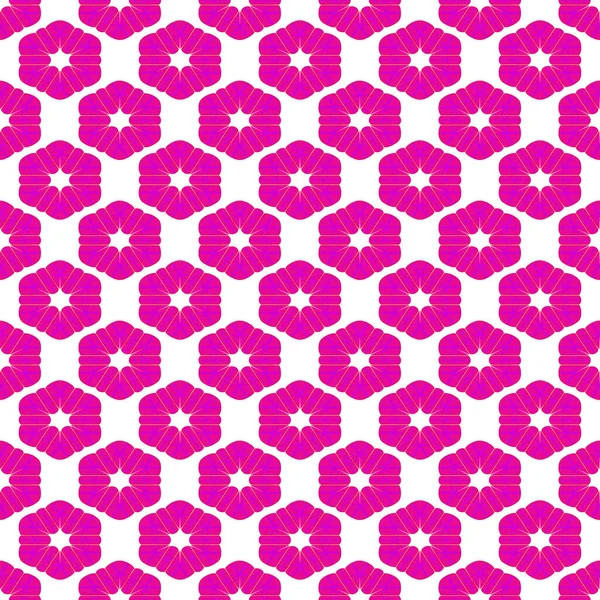 Zökkenőmentes Háttér Rózsaszín Dísz Design Textúrája Illusztráció — Stock Fotó