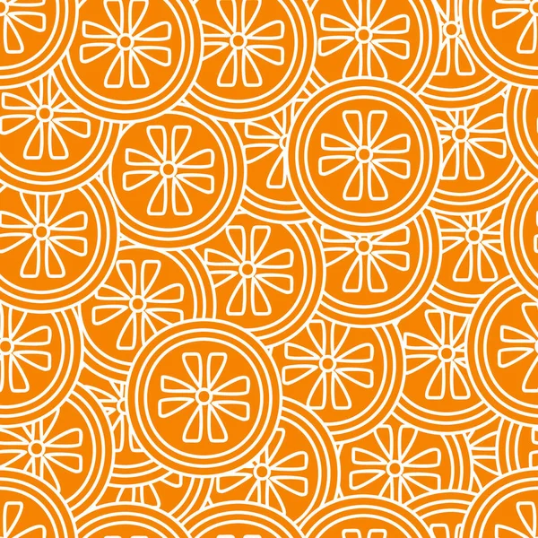 シームレスなパターン オレンジのスライス 抽象化 背景やテクスチャのために イラスト — ストック写真
