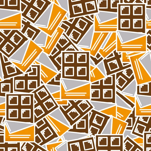 Nahtloser Hintergrund Abstraktion Einer Tafel Schokolade Nahtlose Texturen Für Das — Stockfoto