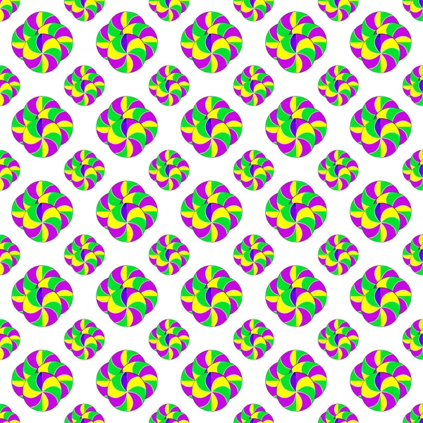 Sömlös Bakgrund Fyra Cirklar Sömlösa Texturer För Design Illustration — Stockfoto
