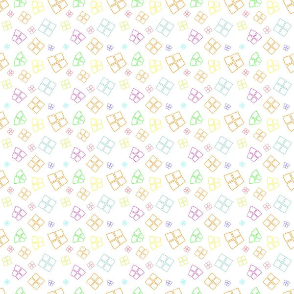 Seamless Background Multicolored Squares Texture Design Illustration — Foto Stock