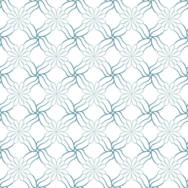 Fundo Sem Costura Flor Azul Textura Para Design Ilustração — Fotografia de Stock