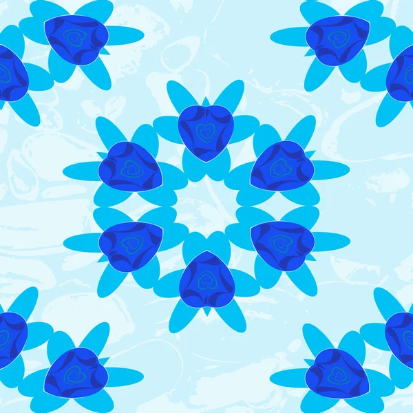 无缝隙的背景蓝色的装饰品用于设计的纹理 说明1 — 图库照片