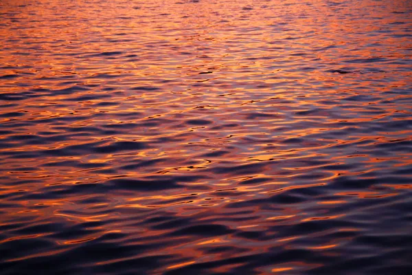 Bellezza Dei Colori Delle Onde Acqua Durante Tramonto Estivo Con — Foto Stock