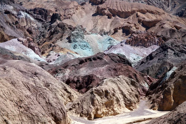 Sivatag Színei Kaliforniai Death Valley Sivatag Forró Napsütése Alatt — Stock Fotó