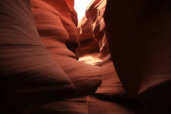 Forme Delle Rocce Rosse Dell Antelope Canyon Arizona — Foto Stock