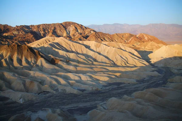 Die Goldenen Farben Der Dünen Der Wüste Death Valley Bei — Stockfoto