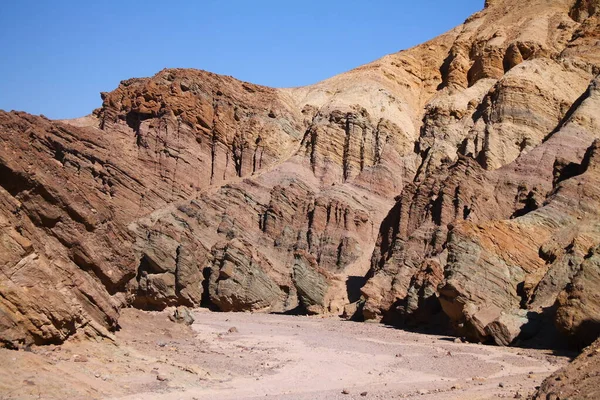 Der Sand Der Schlucht Mit Den Heißen Steinen Des Death — Stockfoto