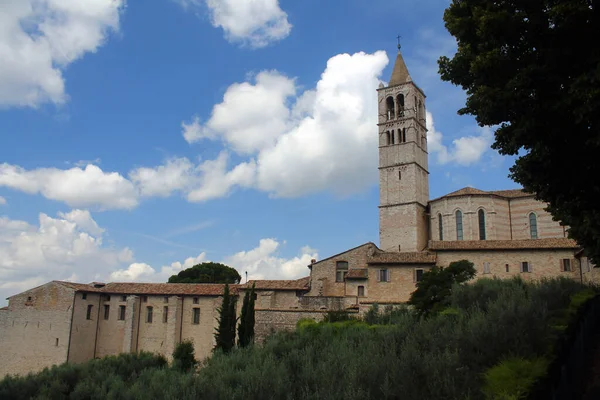 Güzel Santa Chiara Bazilikası Assisi Umbria Talya — Stok fotoğraf