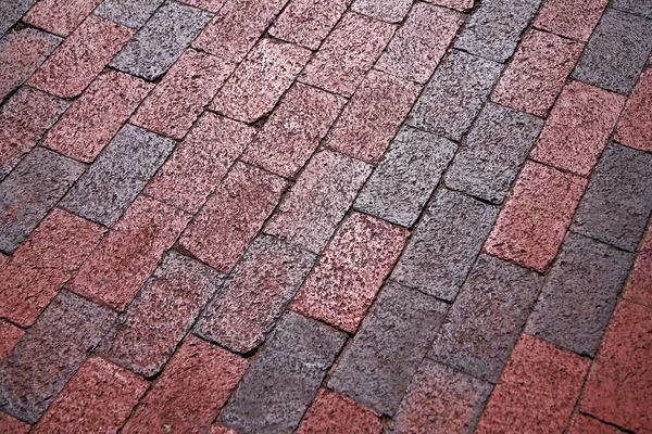 Pattern Old Pink Concrete Outdoor Walkway Bright Sun —  Fotos de Stock