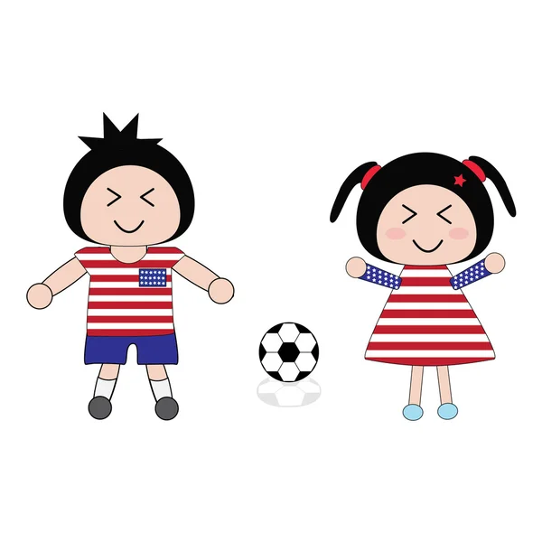 サッカー — ストックベクタ