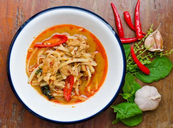 Thai varm og krydret curry - Stock-foto