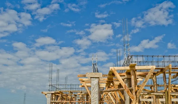 Construção de casas em desenvolvimento — Fotografia de Stock