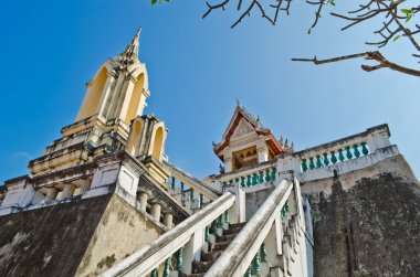 eski çimento merdiven ve phra nakhon khiri park binasında