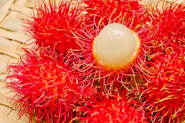 Close up de frutas do Rambutão — Fotografia de Stock