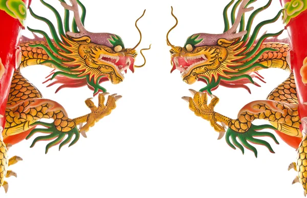 Два китайских дракона — стоковое фото