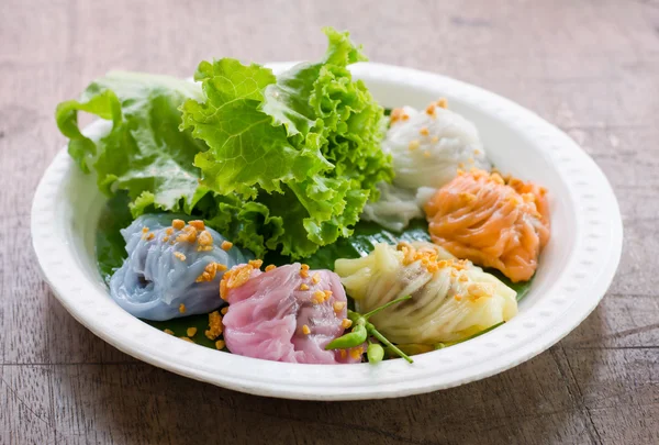 Steamed rice skin dumplings — Stock Photo, Image