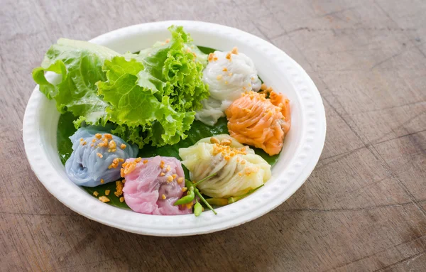 Gedünstete Reishautknödel — Stockfoto