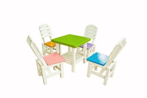 Four chair and a table — Stock Photo, Image