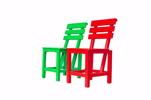 Due sedie isolate su sfondo bianco — Foto Stock