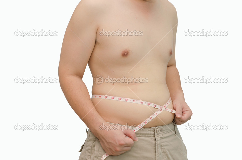 Fat man with tape-measure