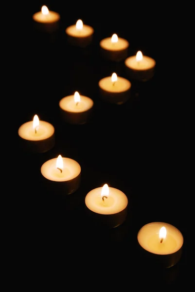 Burning candles — Stock Photo, Image