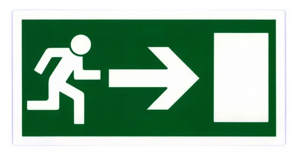 Emergency exit sign — Stock Photo, Image