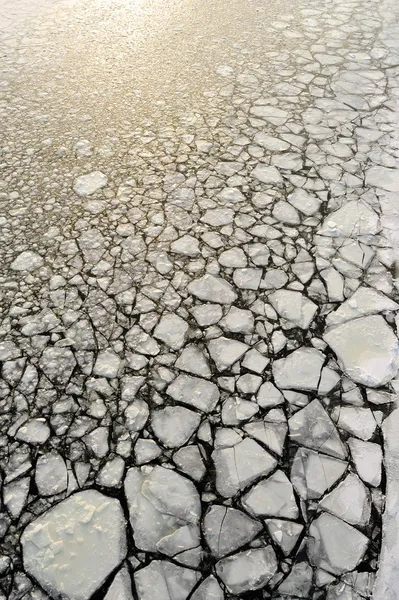 Ice broken by icebreaker — Stock Photo, Image