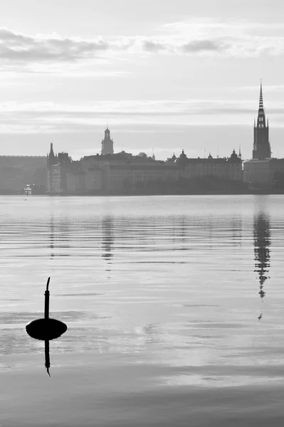 Stockholmer Damm mit Booten — Stockfoto