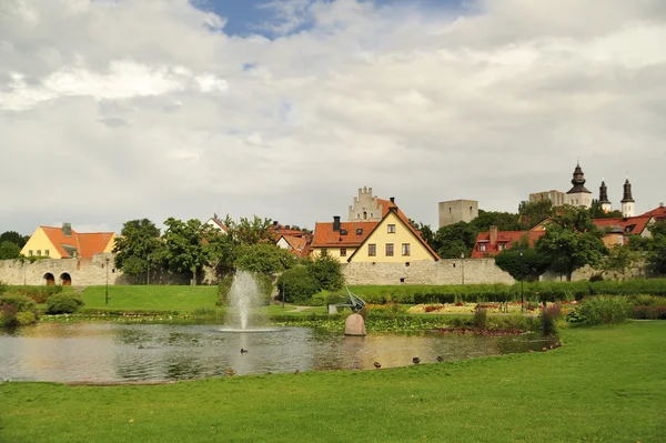 Visby city walls — Stock Photo, Image