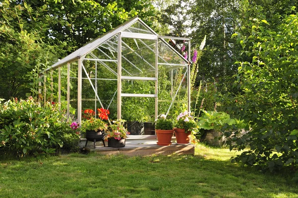 Garden greenhouse — Stock Photo, Image