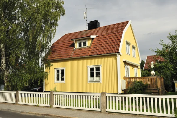 Švédský střední třída domů — Stock fotografie