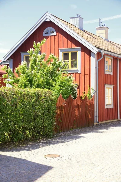 Litet Hus Landet Vadstena Sverige — Stockfoto