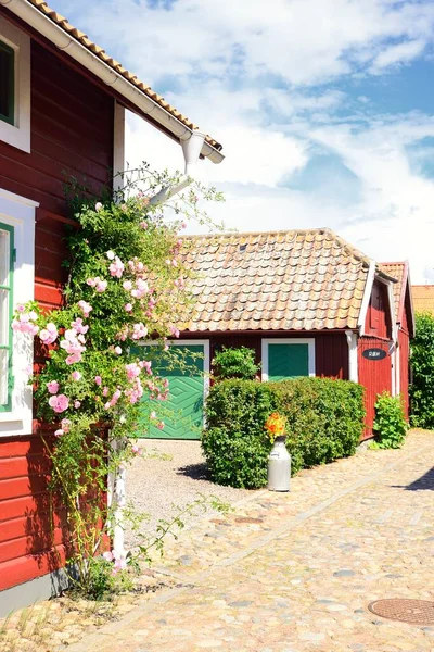 Kleines Landhaus Vadstena Schweden — Stockfoto