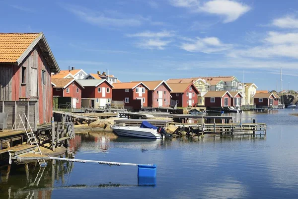 Encantador Muy Popular Destino Turístico Largo Costa Sueca Oeste Kungshamn —  Fotos de Stock