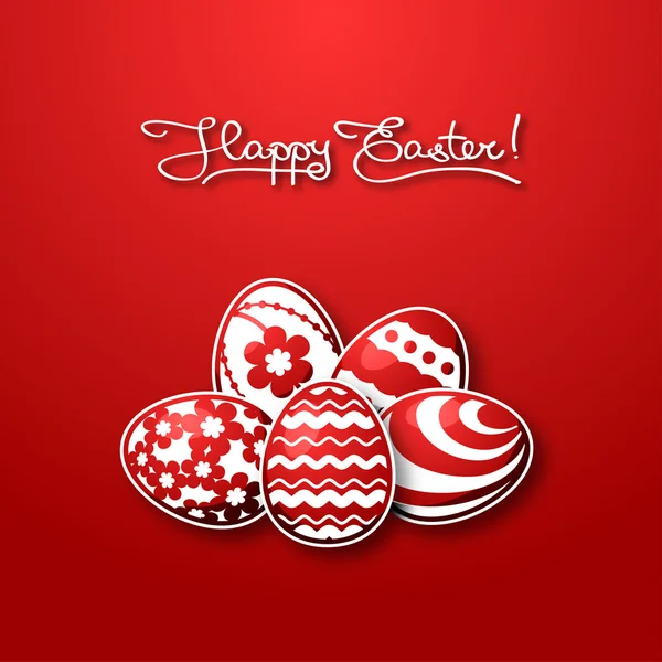 Huevo de Pascua en vacaciones fondo colorido — Archivo Imágenes Vectoriales